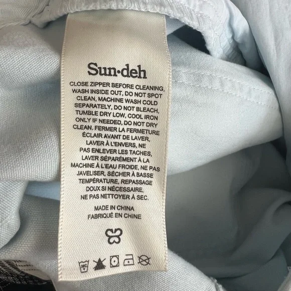 Aritzia Sun•deh Sundays Best Jaden Pant Chino in Lt Blue 6 - Picture 9 of 13